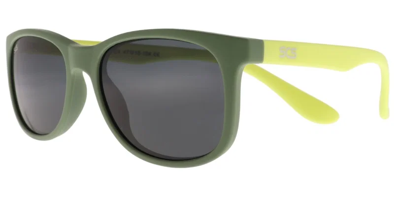 Ochelari de soare pentru copii OKS 6653 C4 Success verde și galben