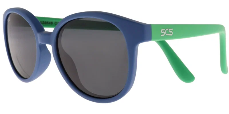 Ochelari de soare pentru copii OKS 6648 C1 Success, ramă albastră și verde