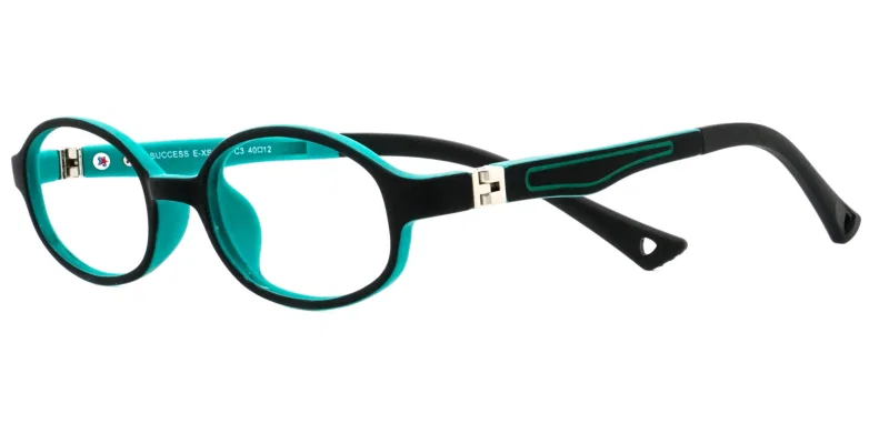 Rame de ochelari copii E XS 4704 c3 Success negre și verzi