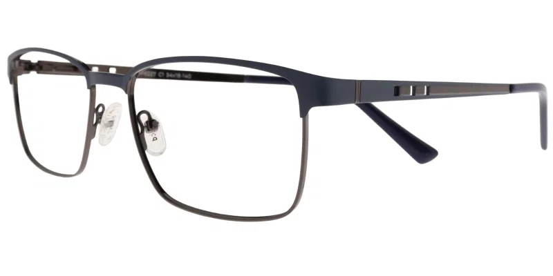 Ramă de ochelari pentru bărbați MP 6227 c1 Prime, montură metalică neagră și bleumarin