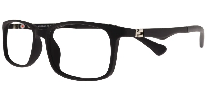 Ramă de ochelari pentru copii DB XS 6641 c1 Success, neagră, vedere frontală