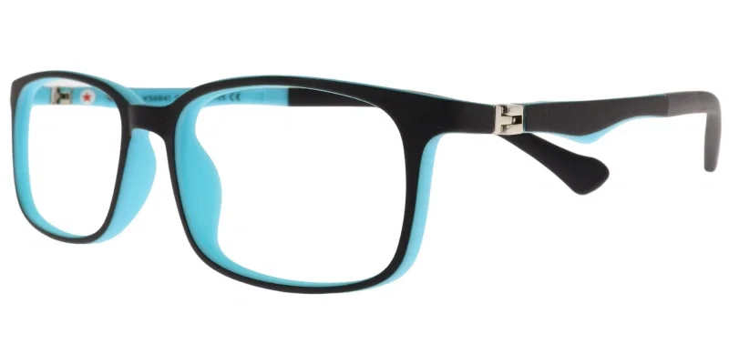 Rame de ochelari copii DB XS 6641 c3 Success, negru și albastru, vedere frontală