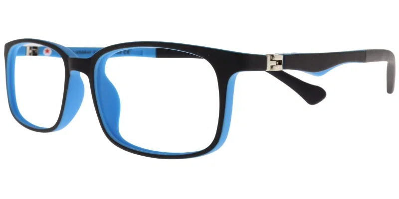 Ramă de ochelari pentru copii DB XS 6641 c4 Success, negru și albastru, vedere frontală