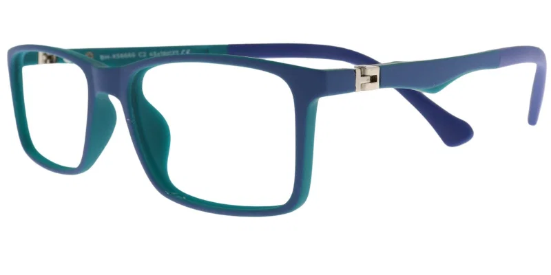 Rame de ochelari pentru copii BH XS 6666 c2 Success, albastru și verde, vedere frontală