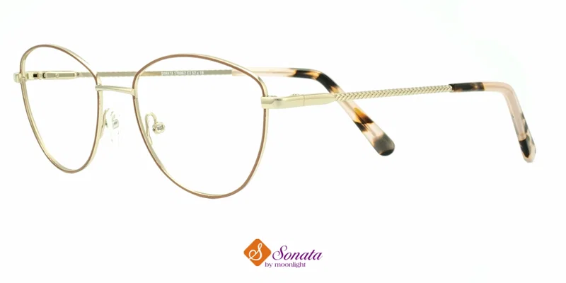 Ramă de ochelari ST 0062 c3 Sonata pentru femei, maro și auriu