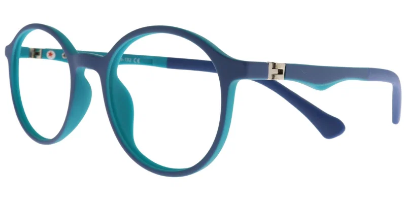 Ramă ochelari copii EH XS 6668 c6 Success verde și bleumarin, vedere frontală