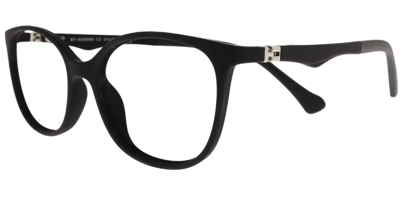 Rame de ochelari pentru copii BT XS 6686 c3 Success negre, vedere frontală