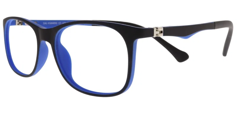 Rame de ochelari pentru copii DC XS 6690 c1 Success, negru și albastru