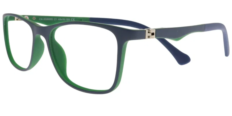 Rame de ochelari pentru copii CK XS 6695 c1 Success, albastru și verde, vedere frontală