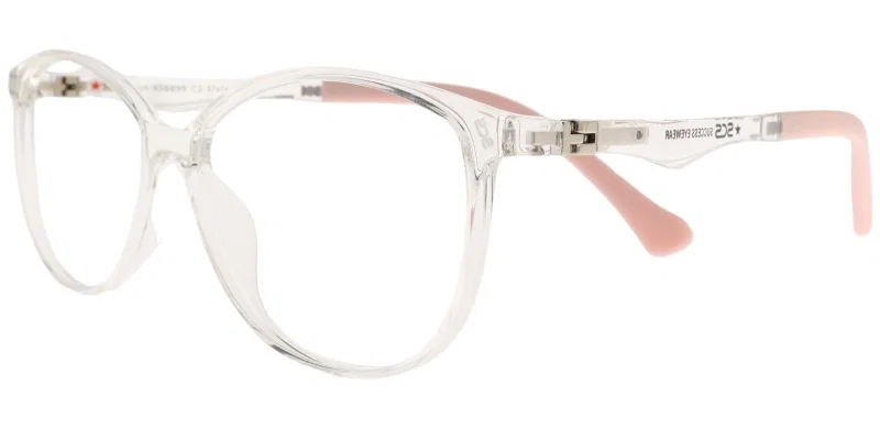 Rame de ochelari pentru copii IH XS 6699 c2 Success, transparent, roz și alb