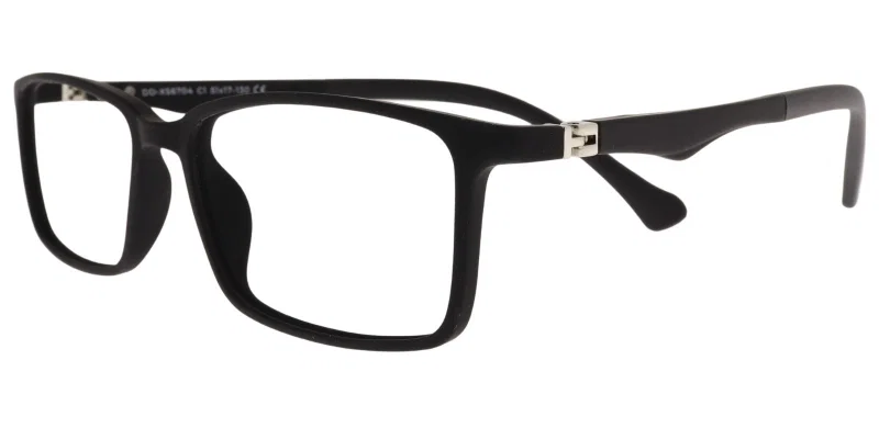 Ramă de ochelari pentru copii DD XS 6704 c1 Success, neagră mată