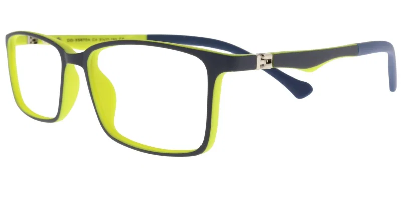 Rama de ochelari pentru copii DD XS 6704 c4 Success, bleumarin și galben
