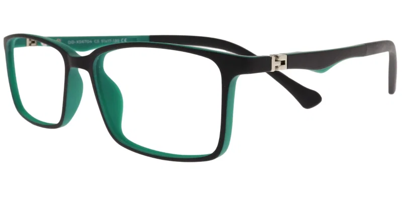 Rame de ochelari pentru copii DD XS 6704 c5 Success, negru și verde