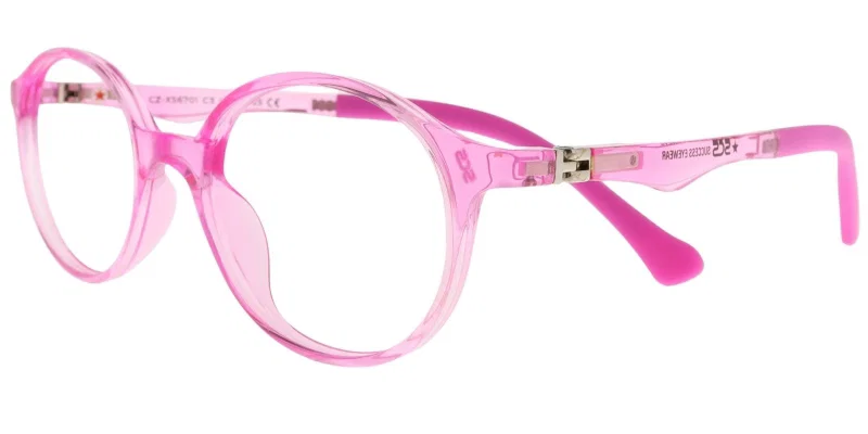 Rame de ochelari pentru copii CZ XS 6701 c3 Success, transparent și roz