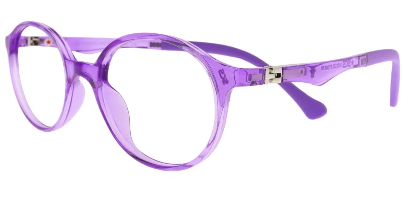Rame de ochelari pentru copii CZ XS 6701 c7 Success, transparent și violet