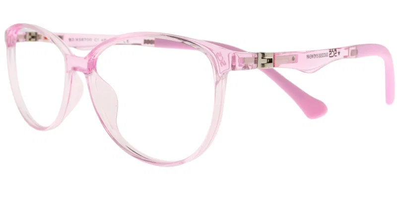 Rama de ochelari pentru copii BJ XS 6700 c1 Success, transparent și roz