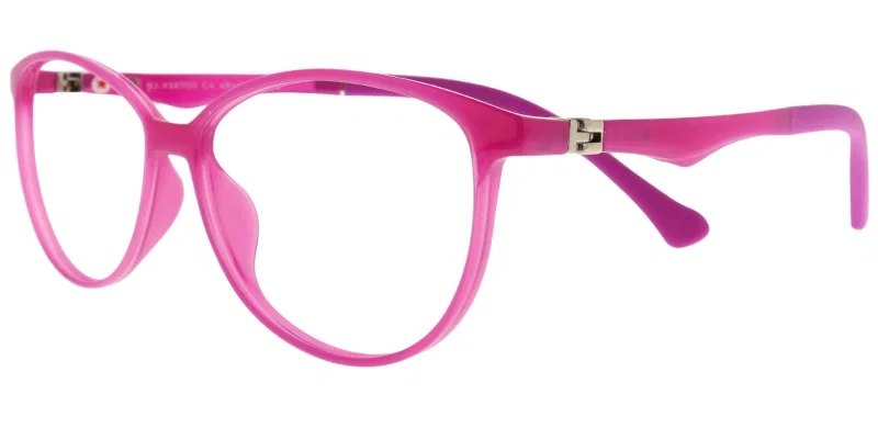 Rame de ochelari pentru copii BJ XS 6700 c4 Success, transparente și violet, vedere frontală