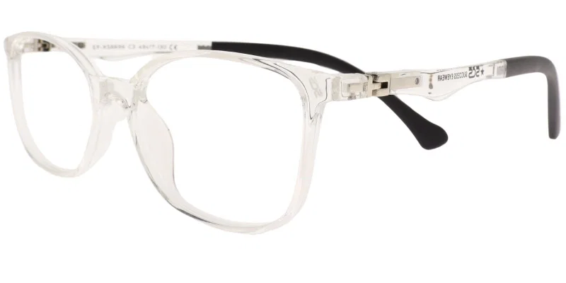 EF XS 6696 c3 Success – ramă de ochelari pentru copii, negru, transparent și alb