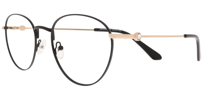 Ramă de ochelari YBM 6064 c1 Moonlight, metalică, negru și auriu, vedere frontală
