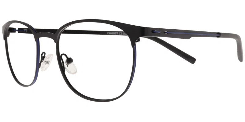 Ramă de ochelari Moonlight YM 6057 c3 negru și albastru, vedere frontală
