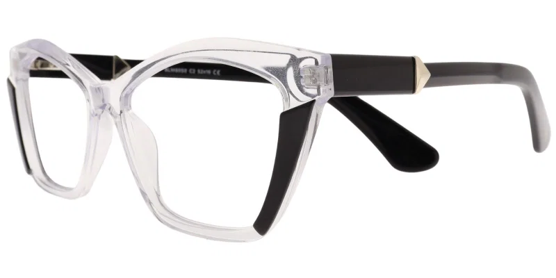 Ramă de vedere pentru femei BLM 6050 c2 Moonlight, negru transparent și alb
