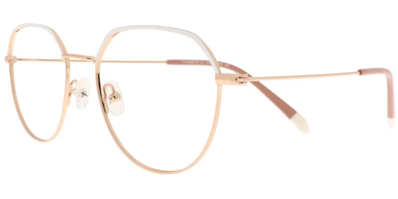 Ramă de ochelari TYM 6079 c1 Moonlight, titan, auriu roz și alb