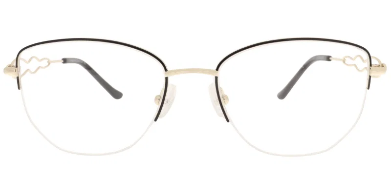 Ramă de ochelari TYM 6078 c1 Moonlight cu structură semicuadru, vedere laterală