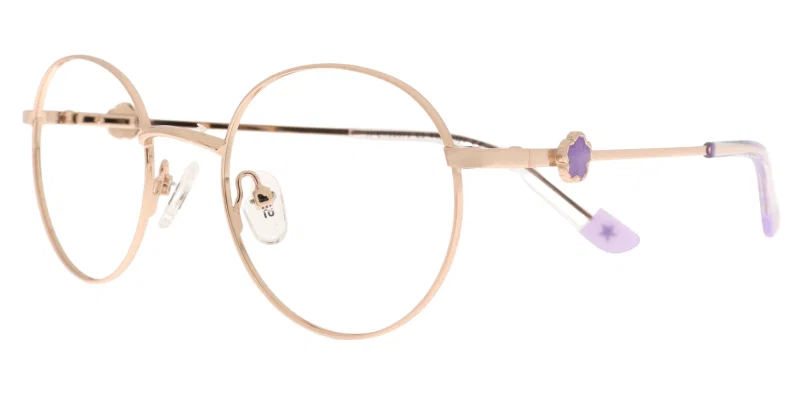 Ramă de ochelari pentru copii JJ CYS 6679 c3 Success, auriu-violet, vedere frontală