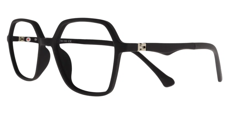 Rame de ochelari pentru copii JR XS 6714 c1 Success, negre, vedere frontală