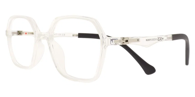 Rame de ochelari pentru copii JS XS 6715 c2 Success, transparente și albe