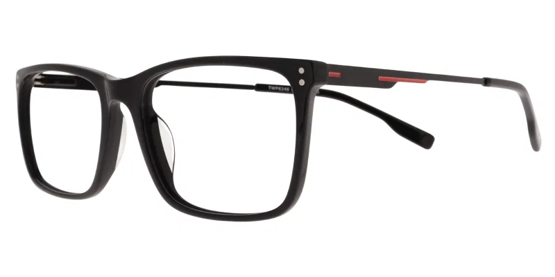Rame de vedere TWP 6246 c1 Prime pentru bărbați, montură full rim negru și roșu