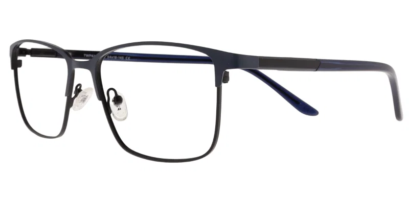 Ramă de ochelari TWP 6240 c2 Prime negru și bleumarin, vedere frontală