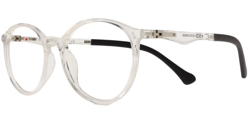 Ramă de ochelari copii EG XS 6743 c3 Success, transparent și alb
