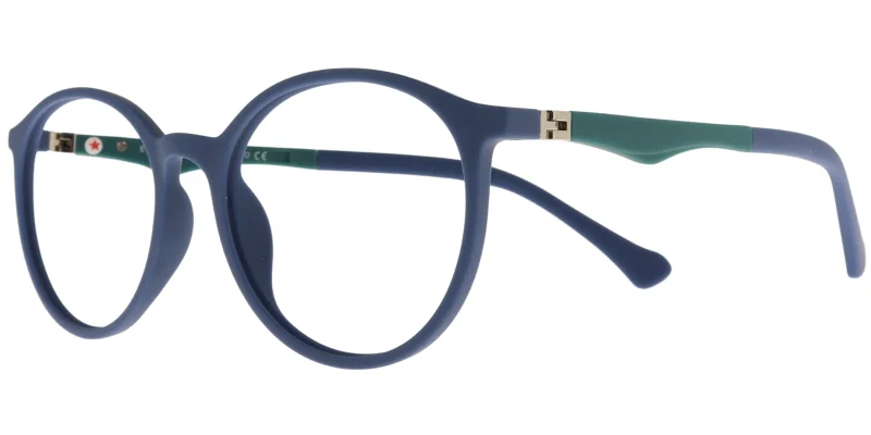 Ramă de ochelari pentru copii EG XS 6743 c5 Success verde și bleumarin