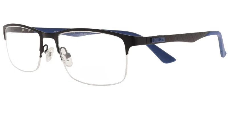 Ramă de ochelari MP 6257 c1 Prime metalică, negru și albastru, vedere frontală