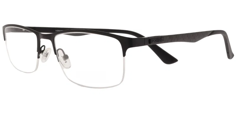Ramă de ochelari MP 6257 c3 Prime pentru bărbați, metalică, neagră, vedere frontală