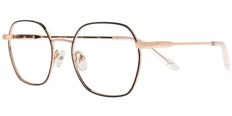 Ramă de ochelari Moonlight YM 6088 c2 pentru femei, negru și auriu, vedere frontală