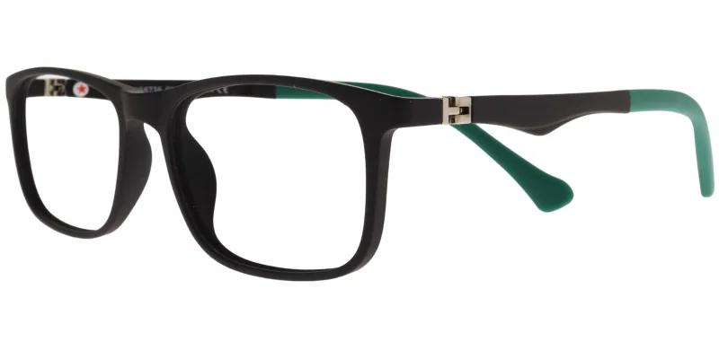 Rame de ochelari pentru copii DE XS 6736 c1 Success, negru și verde