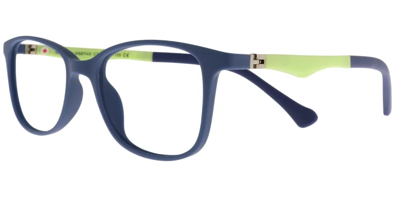 Rame ochelari copii DH XS 6740 c3 Success, verde și bleumarin, vedere frontală