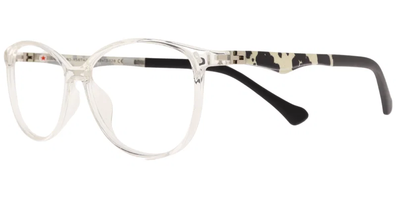 Rame de ochelari pentru copii BJ XS 6742 c6 Success, negru transparent și alb