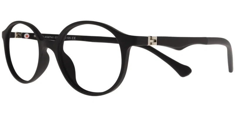 Ramă de ochelari pentru copii CZ XS 6741 c1 Success, neagră mată, vedere frontală