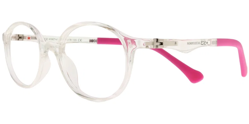 Ramă de ochelari pentru copii CZ XS 6741 c3 Success, transparent roz și alb
