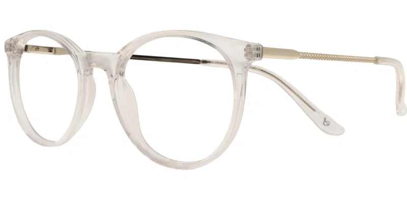 Ramă de ochelari pentru femei GST 6417 c1 Sonata, auriu transparent și alb