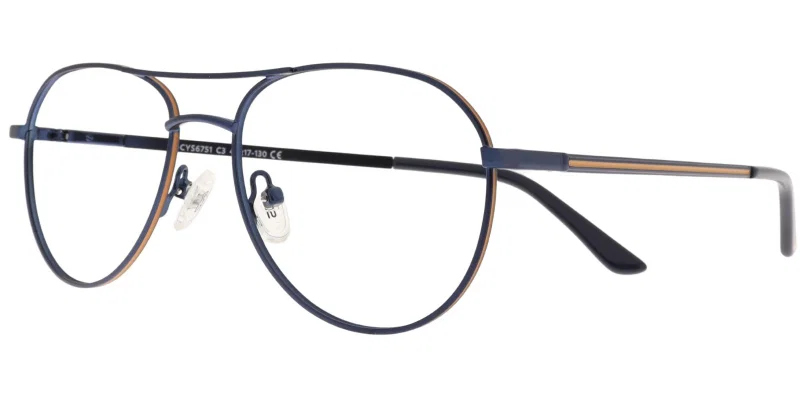 Rame de ochelari pentru copii JX CYS 6751 c3 Success, bleumarin și portocaliu