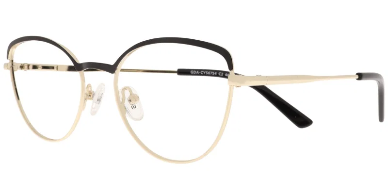 Rame ochelari copii GDA CYS 6754 c2 Success negru și auriu