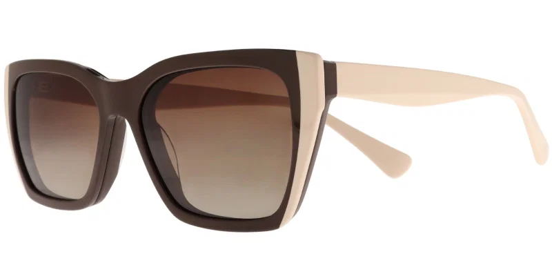 Ramă clip on GLM 6908 c3 Moonlight pentru femei, bej și maro