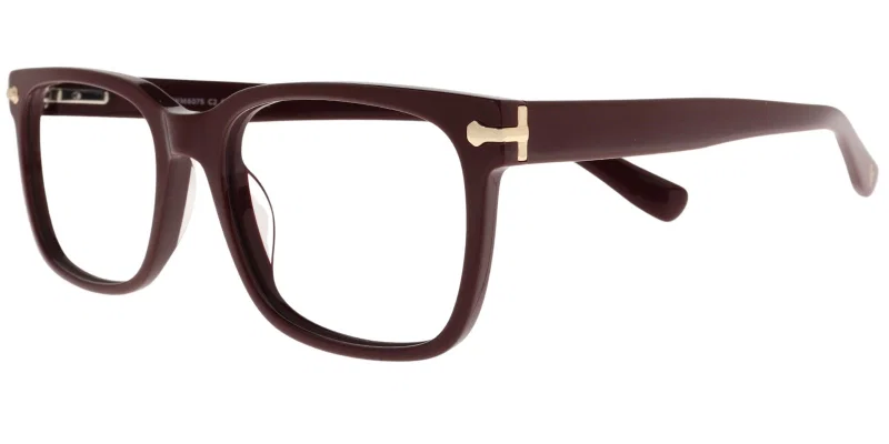 Ramă de ochelari TWM 6075 c2 Moonlight bordo și auriu, vedere frontală