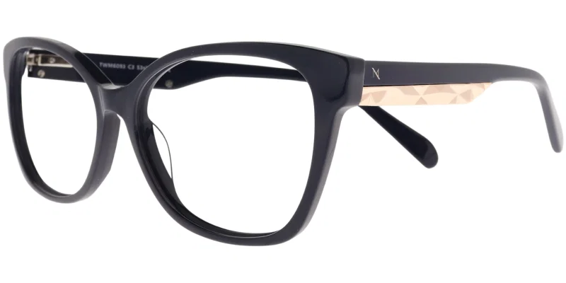 Rame de ochelari pentru femei TWM 6093 c3 Moonlight, auriu și bleumarin