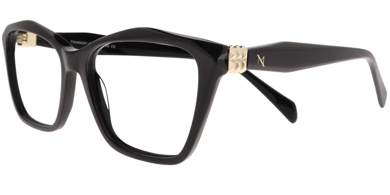 Ramă de ochelari TWM 6097 c1 Moonlight, negru și auriu, vedere frontală