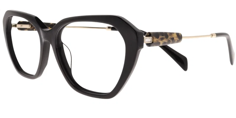 Ramă de ochelari TWM 6098 c3 Moonlight pentru femei, negru maro și auriu